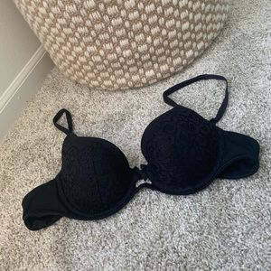 Victoria’s Secret Black Lace Lined Demi Bra